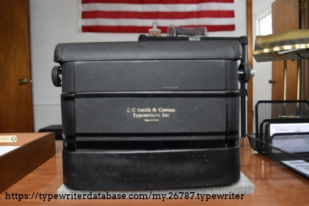 Rear of machine.  Original decals are in excellent shape.