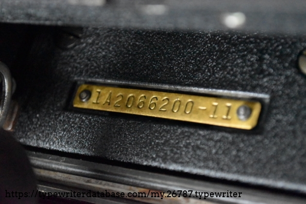 Serial number for proof.