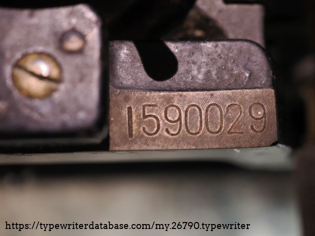 Detail with Serial Number.