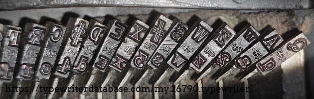 Type slug detail, left.