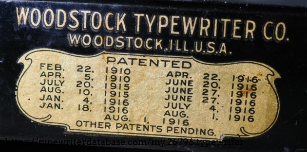 Patent Dates.