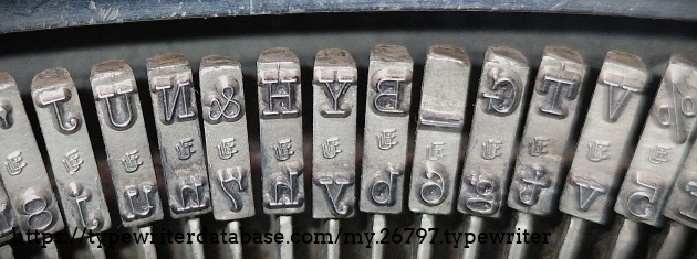 Type slug detail - middle range.