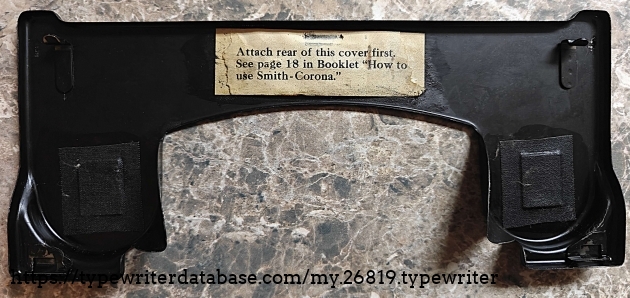 Ribbon cover underside.