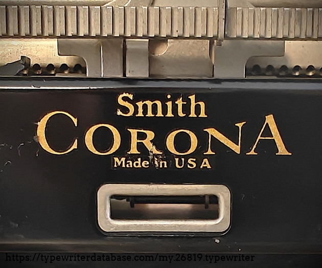 Close up of back-side decal.