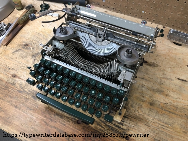 During cleaning, body panels come off easily. Type bars are not hard to remove.