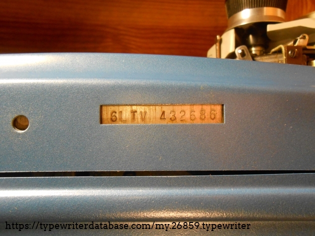 The date code on this machine was illegible, unfortunately.