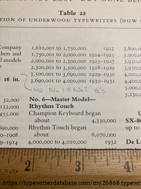 Beeching. No 6 starts at 
4000000.