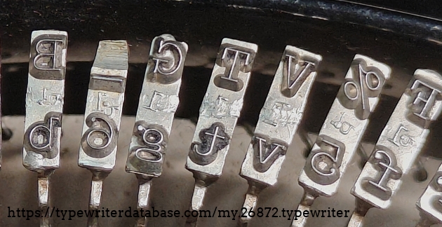 Type slugs, left over three.