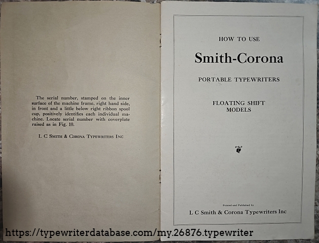 Manual Cover and Page 1.