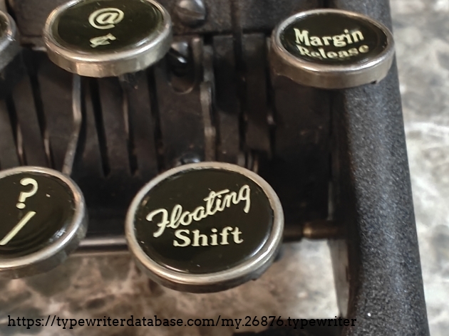 Floating shift key detail, from original gallery set.