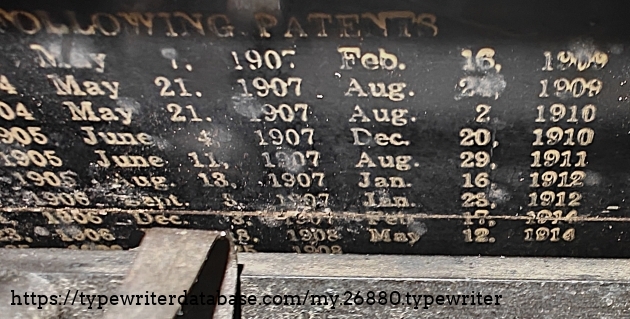 Patent dates.