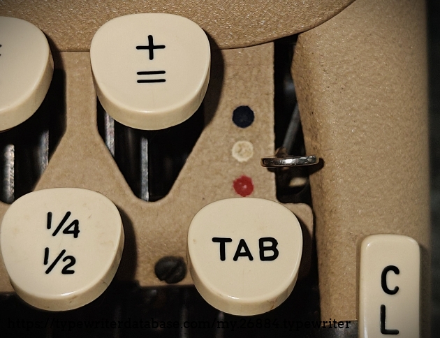 Close-up of ribbon selector.