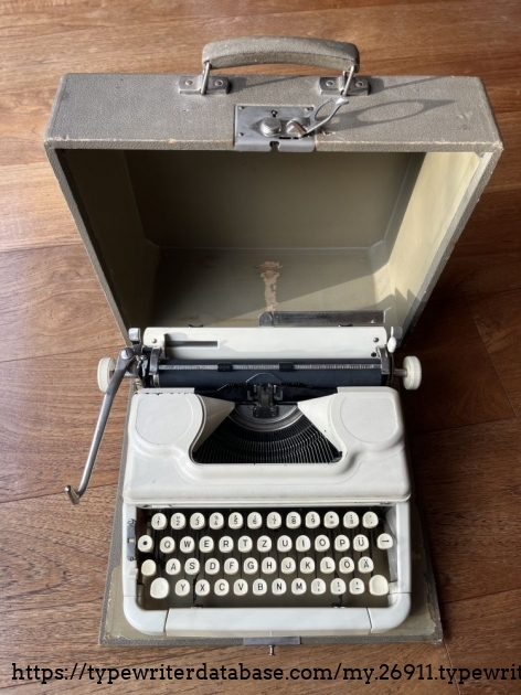 View: Case with Typewriter inside