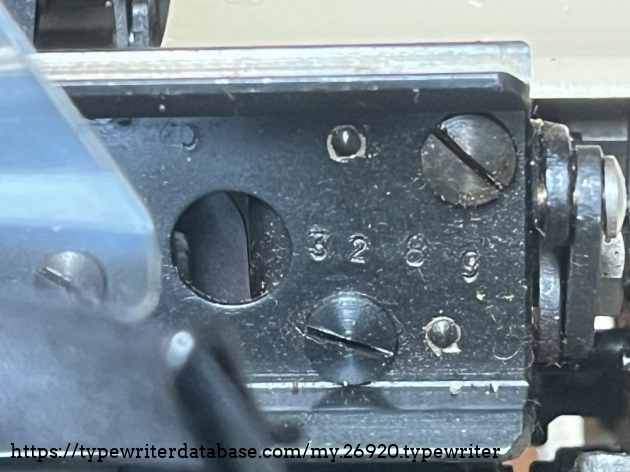 Detail: Manufacturing markings (2)