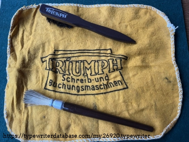 Detail: "Triumph" cleaning supplies