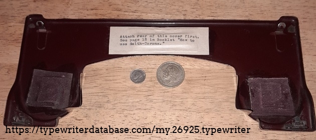 Re typed instruction label as original was missing. Shown with a 1932 3d and a 1932 Florin for size.