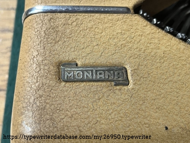 Detail: Manufacturer's plate