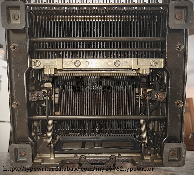 Underside view, showing new feet purchased from TTS (Tony Casillo) in February 2025.