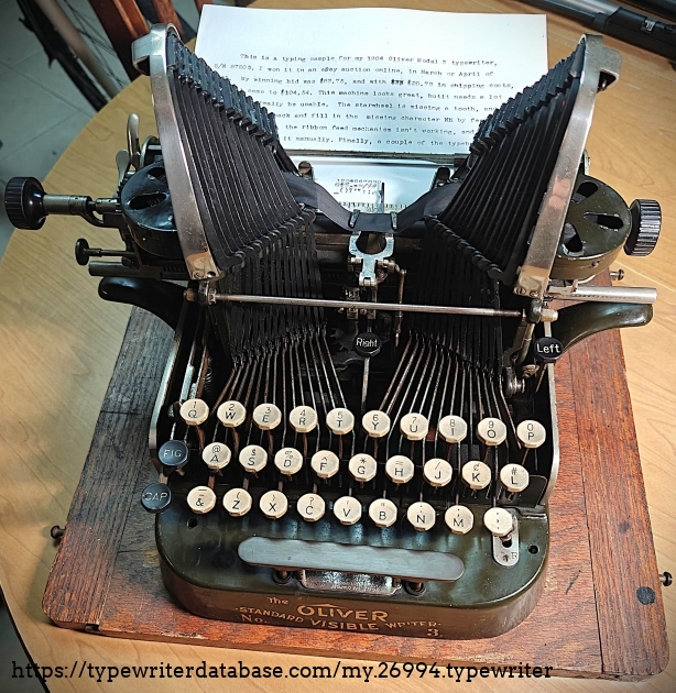 Top front with paper in.