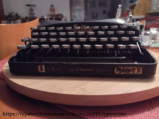 Quite steep nut not too steep. I wrote some letters on this machine and the number of typos is remarkable low, as mentioned above most typos come from "traditional" typing of ch or st as single letters and mistyping digits &ndash; note to self: digits are shifties here.