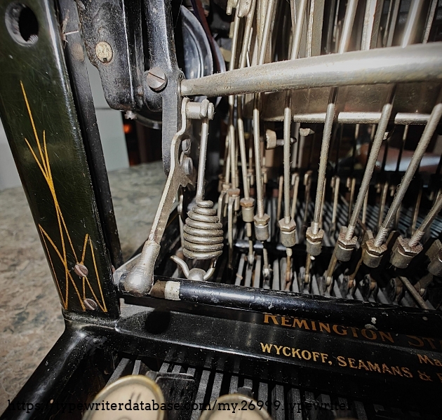 Front detail of shift locker.