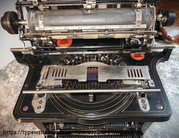 Front with carriage lifted.