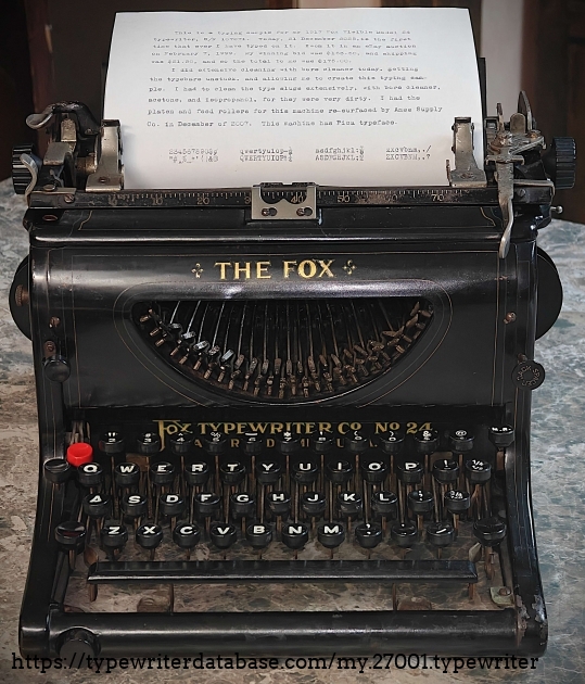 Front with paper inserted.