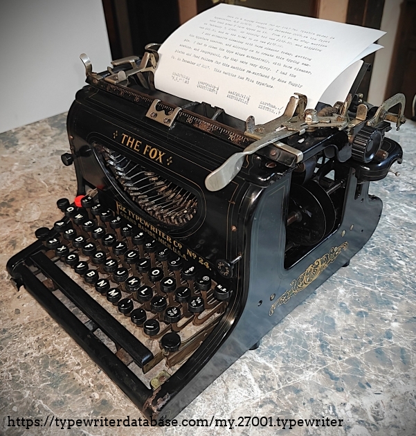 Right quadrant with paper inserted.