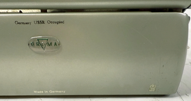 Groma "Combina" from the back, details...