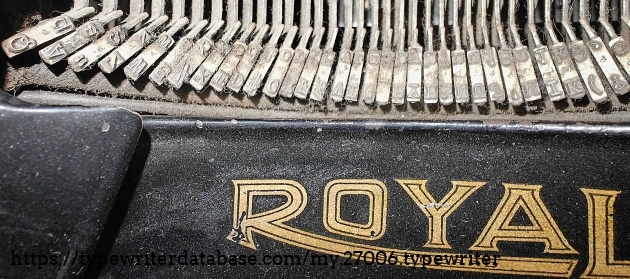 Typebar detail - left.