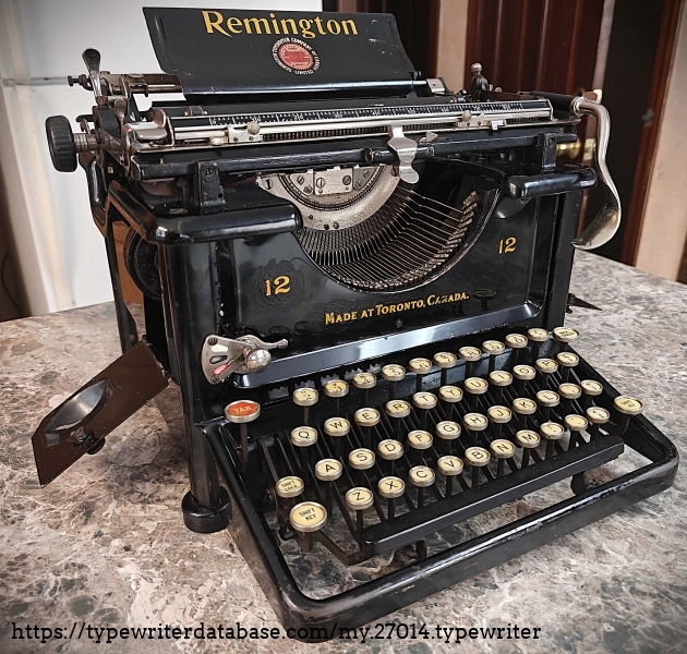 Front with ribbon doors open.