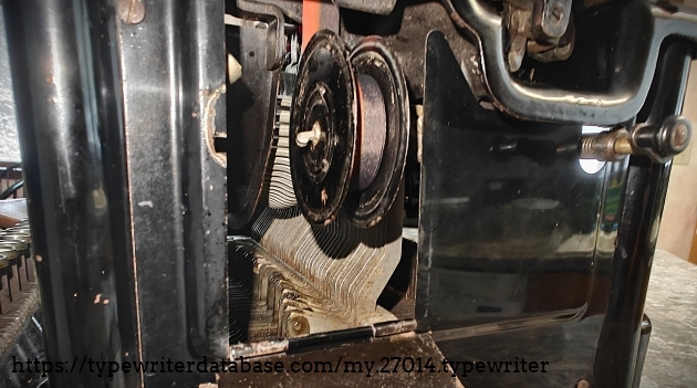 Right ribbon spool detail.