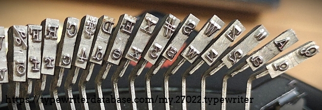 Type slug closeup, left end of basket.