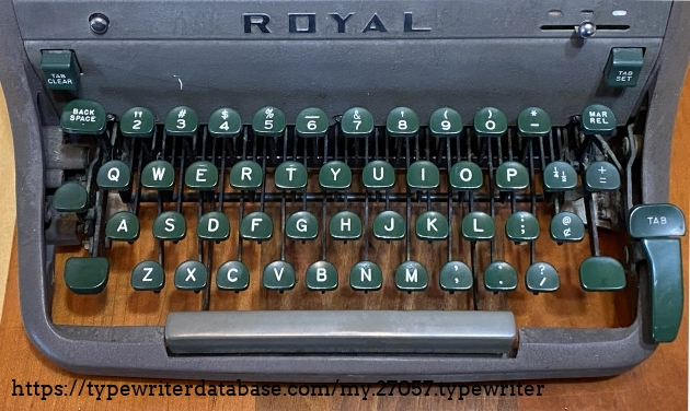 Keyboard of Royal HHP.