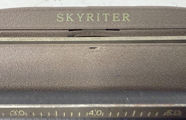 Smith Corona "Skyriter" from the model logo on the top...
