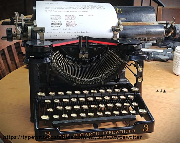 Front view with paper installed and front panel off.