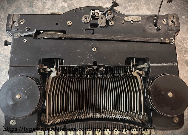 Top of machine with carriage off.