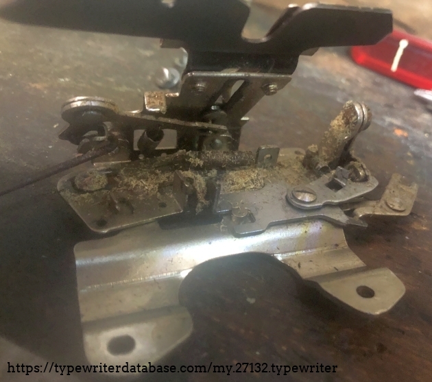 the dust of an eraser covered this assembly