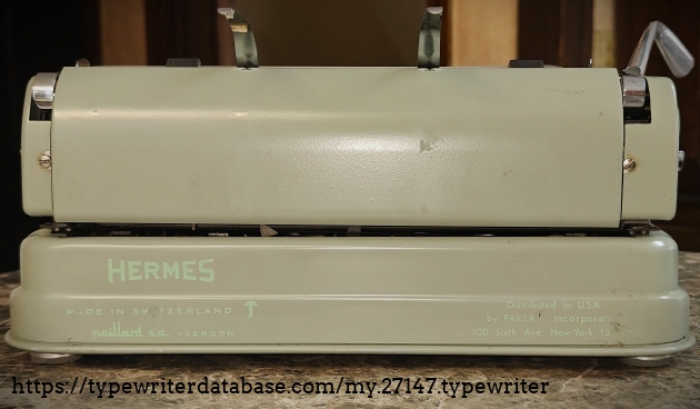 Back, with paper rest up.