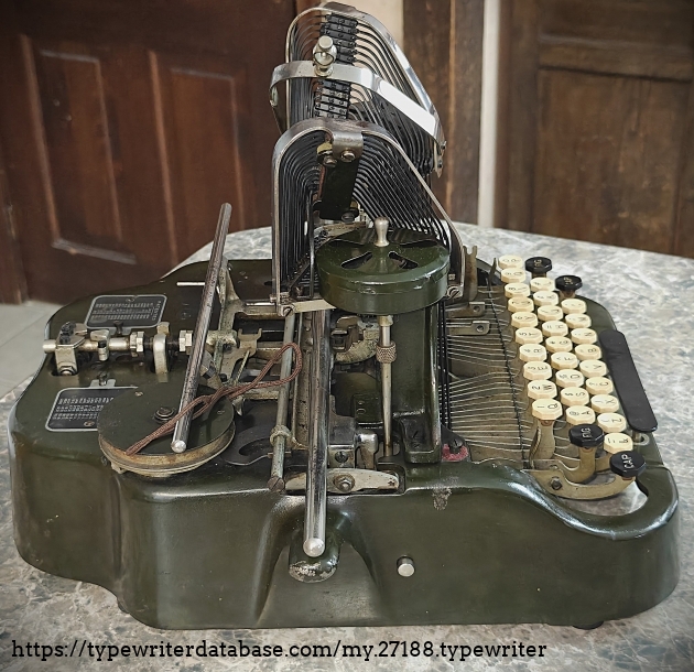 Left, carriage and front panel off.