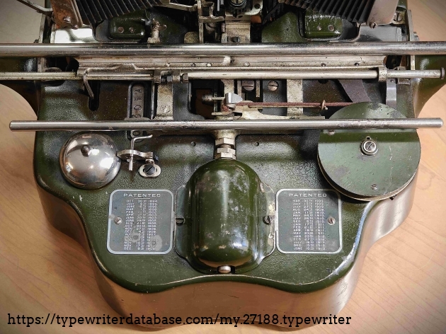 Back detail with carriage removed.