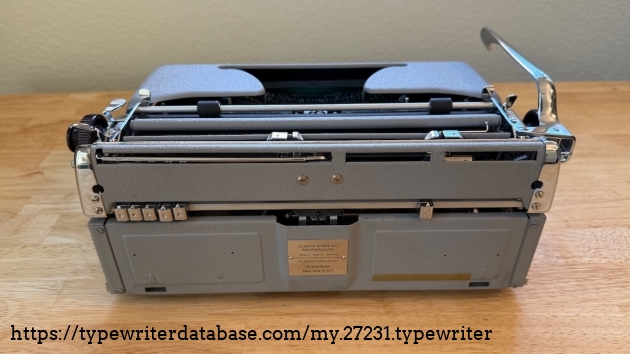 Olympia SM3 Back View