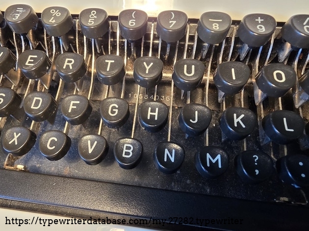 The serial code is found under the keyboard. It needs a good cleaning. Will do.