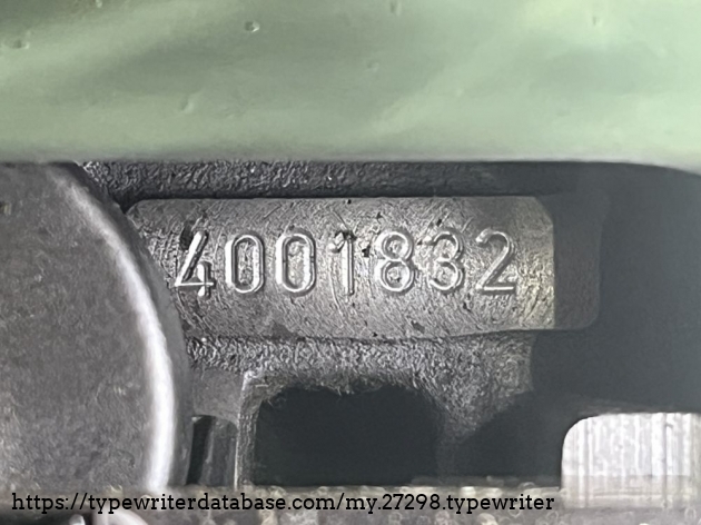 Detail: Serial No. 4.001.832