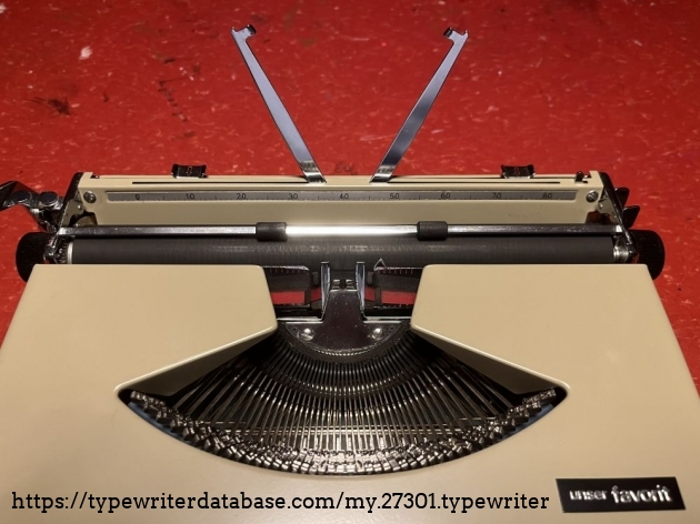 Detail: type slugs cutout and paper support