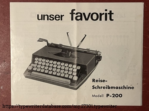 Detail: Instruction manual, front page