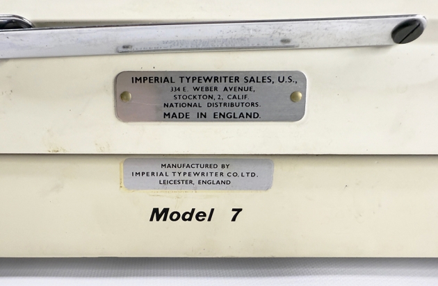 Imperial "Good Companion 7" from the back, detail...