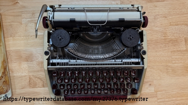 Ribbon cover lifts off easily.