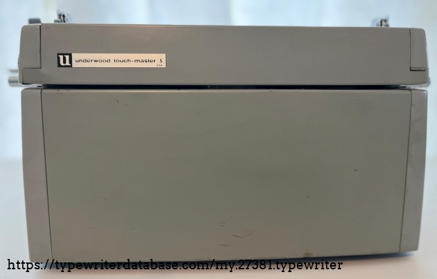 Back side of the typewriter both upper and lower body panels can be removed.
