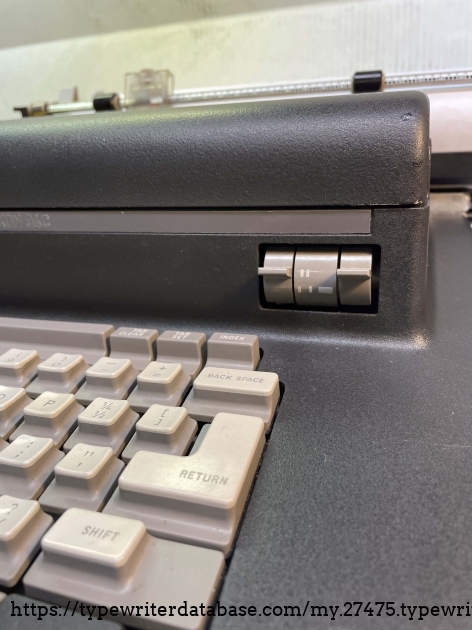Levers for expanded typing and no-print typing